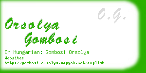 orsolya gombosi business card